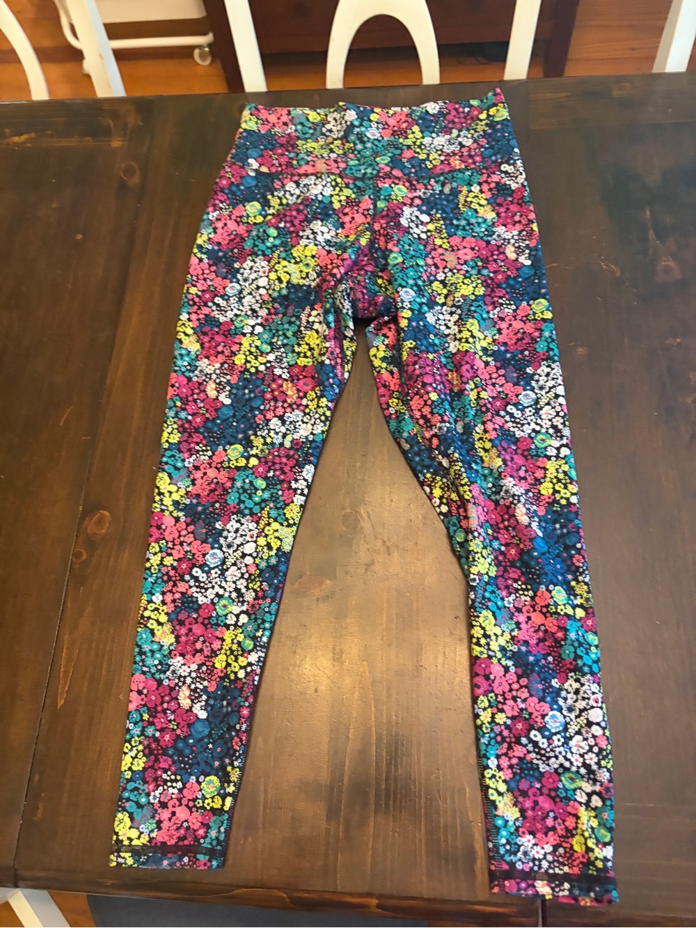Champion Multicolor Floral Print Leggings - Pink, Blue, Yellow, White, Green
